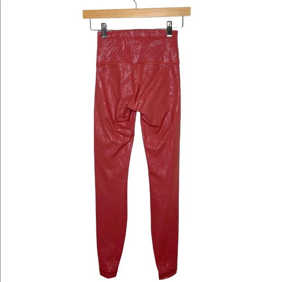 lululemon | Wunder Under High-Rise 28 Shine Acclimatize Soft Cranberry Pink Foil - Picture 5 of 7